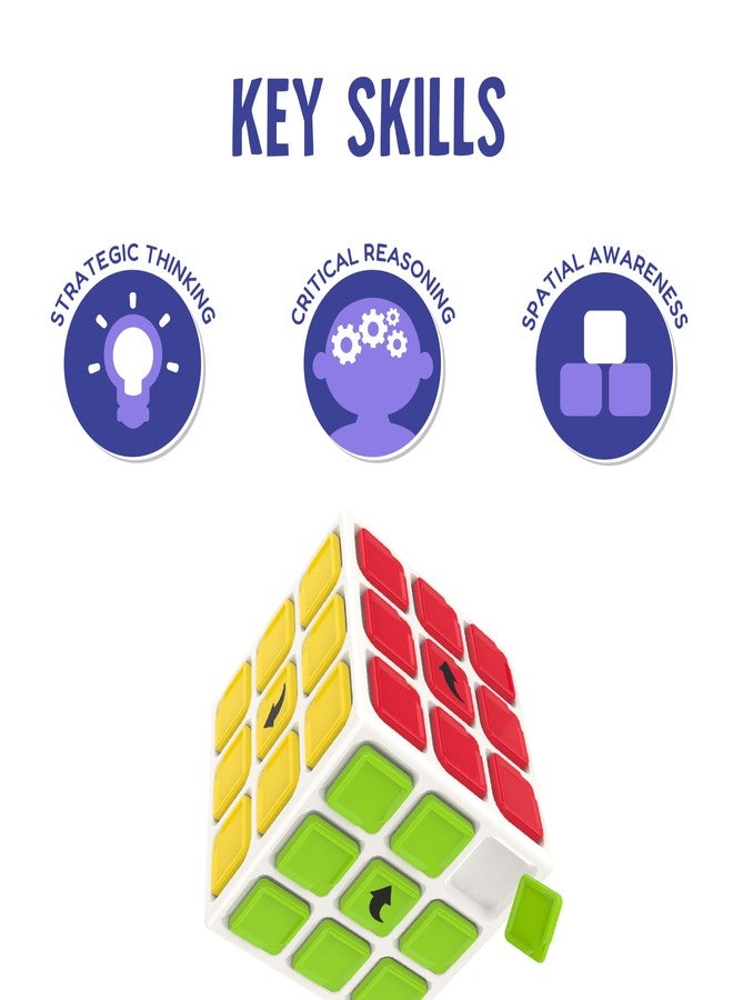 Funskool Cube Conquer, Strategic & Mind Challenging Cube Game for Kids and Adults, Learning & Development Toy for 2-6 Players, Ages 7+, Easy to Learn, Multicolour, Game Nights, Gift Set for Kids - Image 2